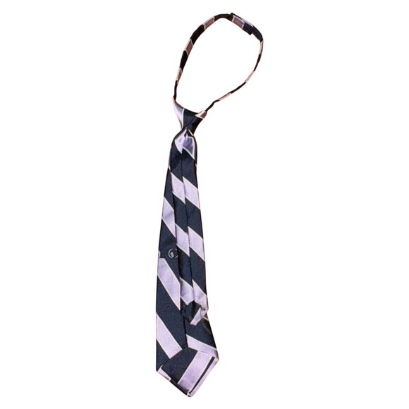 Gymboree Boys Striped Boys Tie-Light Purple/Navy-Ages 3+-GUC - Picture 3 of 3